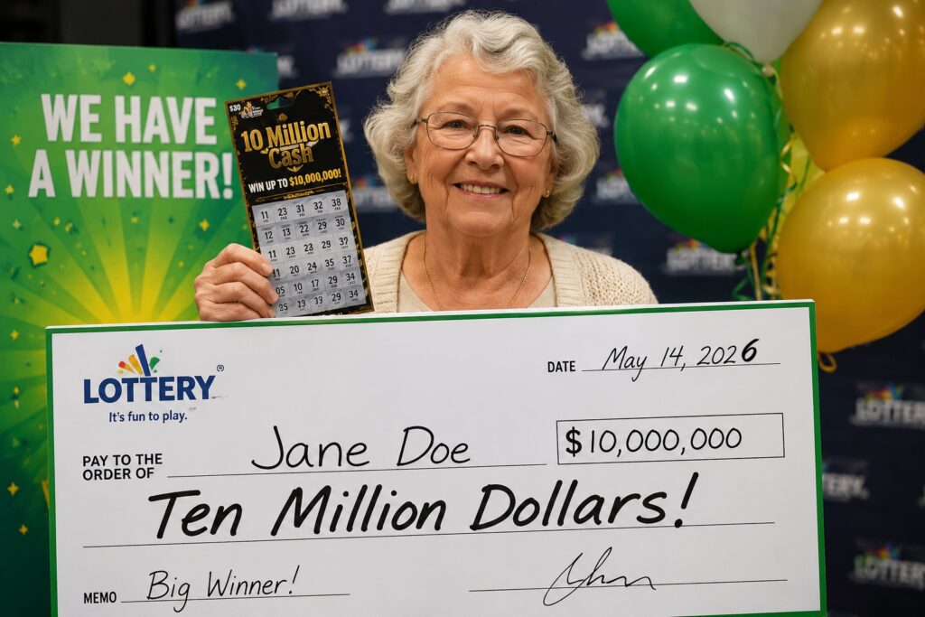 69-Year-Old Woman Plays the Same Lottery Numbers for Years—Then One Night, Her $10 Million Ticket Changes Everything