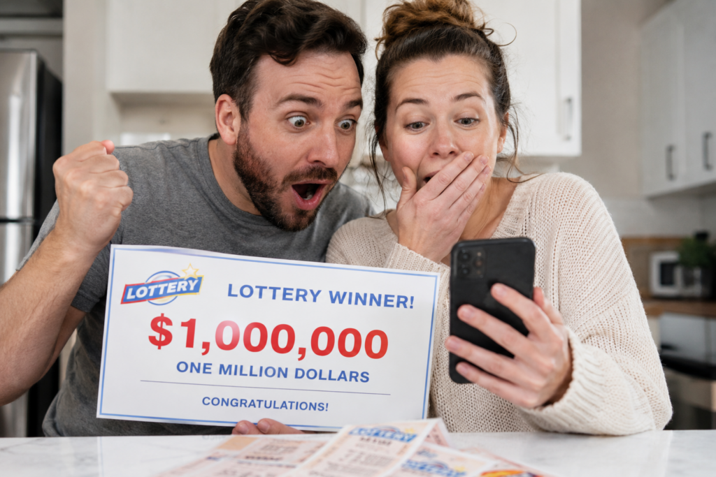 An American Couple Bought One Lottery Ticket Before Going Home—The Next Morning, She Discovered a Life-Changing Jackpot