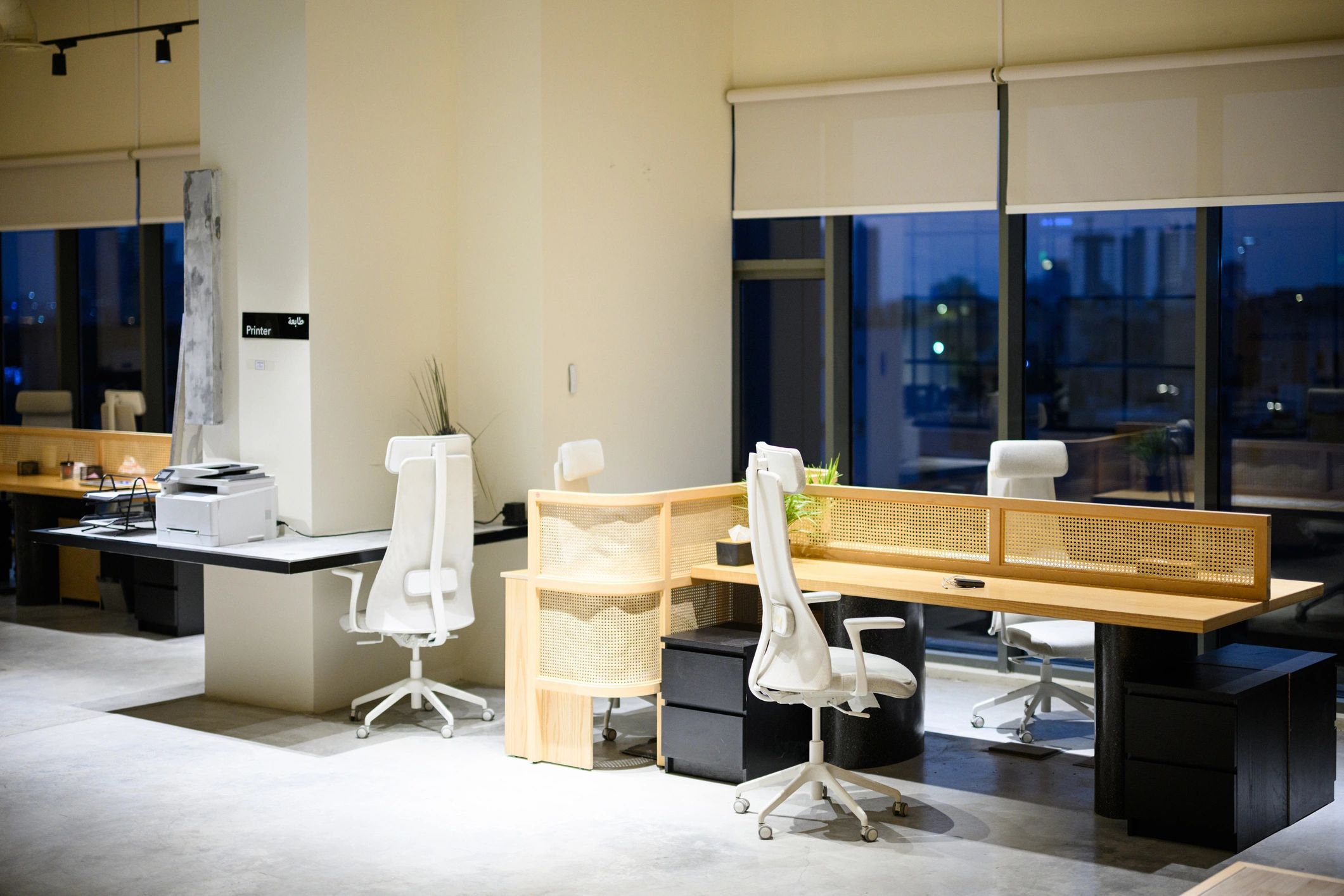 Modern office interior representing digital publishing operations