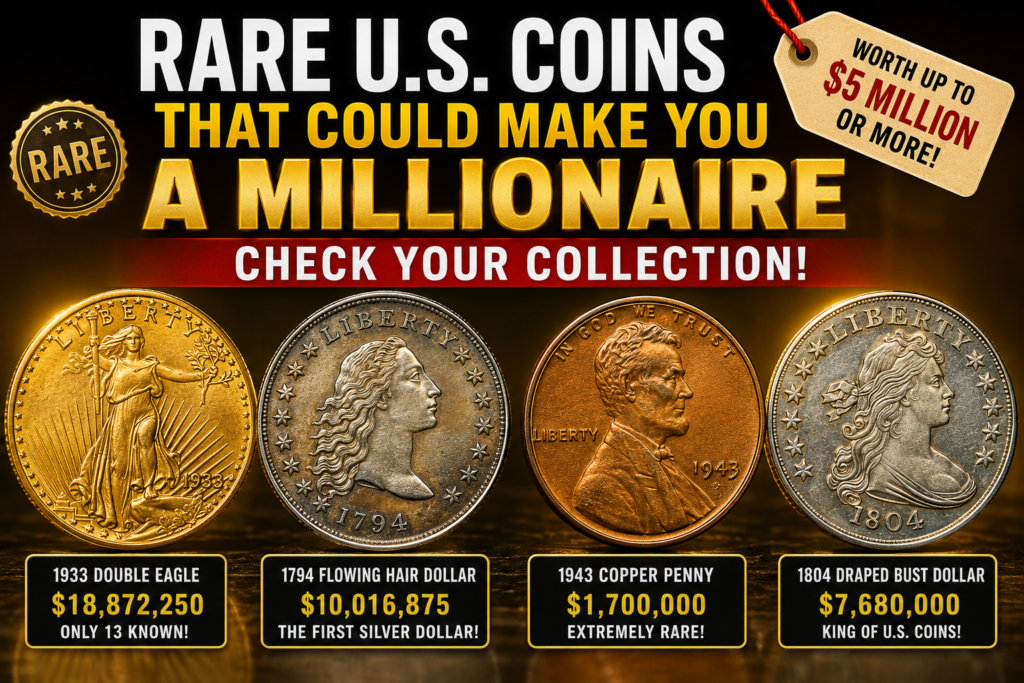 TOP 4 Rare U.S. Coins That Could Make You a Millionaire—Check Your Collection!